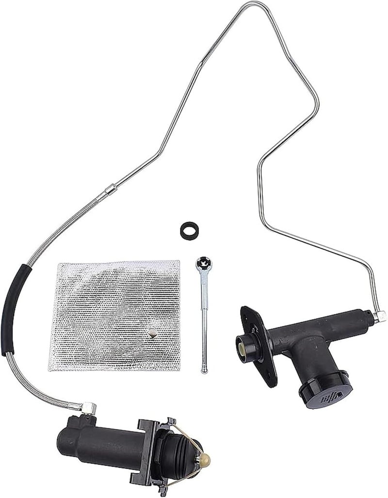 Prefer Warehouse Clutch Master & Slave Cylinder Line Assembly Compatible With Ford 1992-1997 F-250, F-350, F-Super Duty, 1993-1997 F-59 Commercial Stripped Chassis Replace CC649005 - Image 4